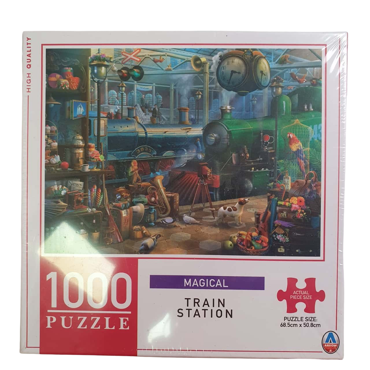 Arrow Magical Train Station 1000 Piece Jigsaw Puzzle - New Sealed(s)