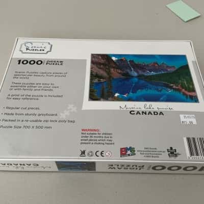 Scenic puzzles 1000 piece jigsaw Moraine lake sunrise