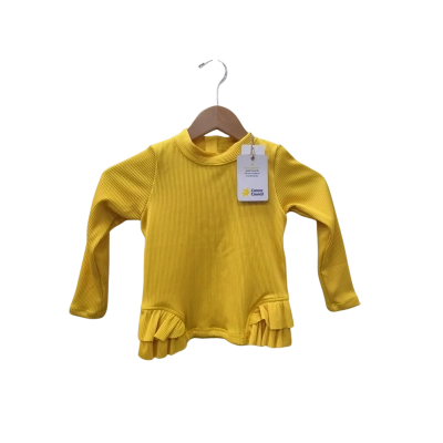 Cancer Council Kids Size 4 Golden Days LS Rashie Misted Marigold