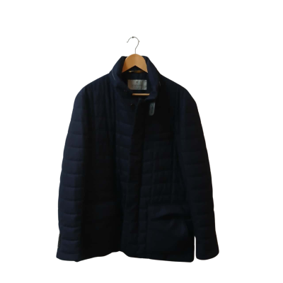 Canali Mens  Size XL Winter  Quilted Jacket Navy Blue 