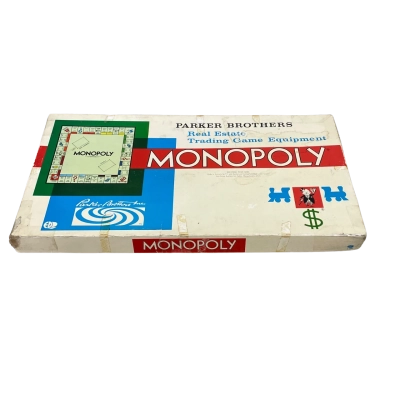Vintage monopoly game board. 