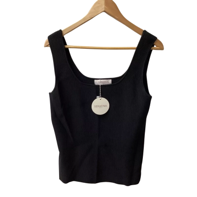 Serafina Womens  Size 16 Singlet Top Black  B