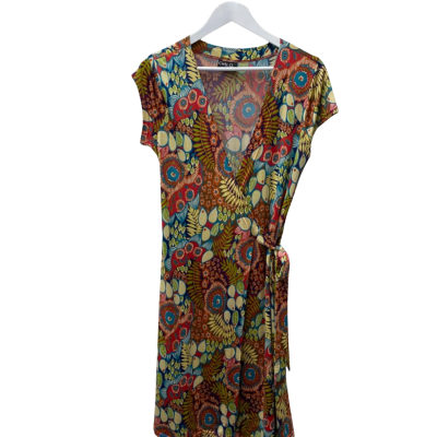  Carly Q - Wrap Dress Multicoloured - Size M