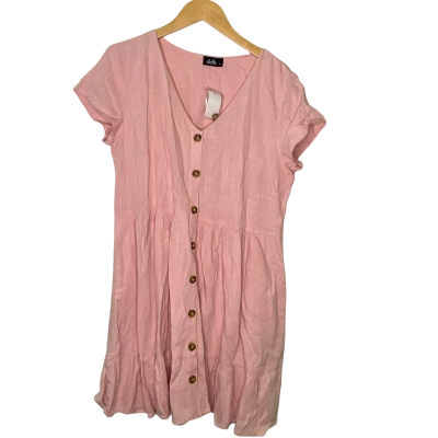 Dotti Womens  Size 12 Midi Dress Pink  