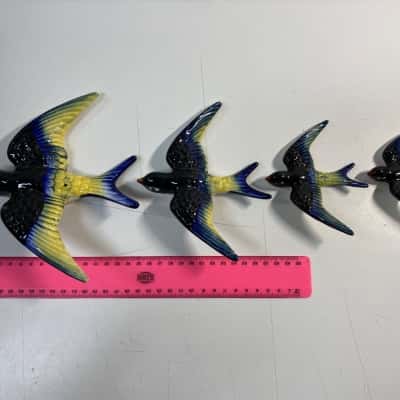Swallows figurines set of 4
