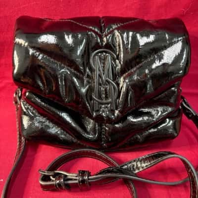 Steve Madden Black Patent  Women's Cross Body Bag  