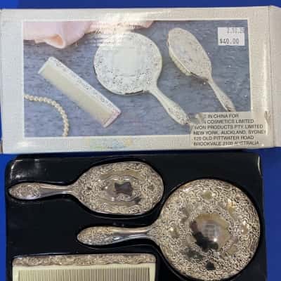 Silver plated 3 piece Dresser Set