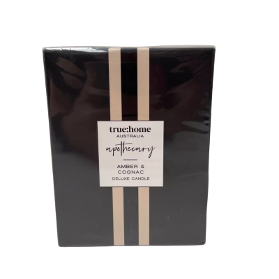 True:Home Apothecary Amber & Cognac Deluxe Candle