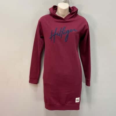 Tommy Hilfiger Womens  Size XXS Casual Dress Maroon 