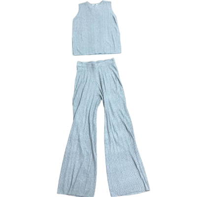 BNWT Atmos&Here Annie Rib Knit Grey Marle Top & Pants Size 8 + 10