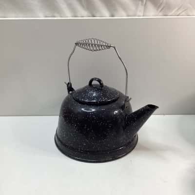 Black And White Speckled Coffee & Pot Set