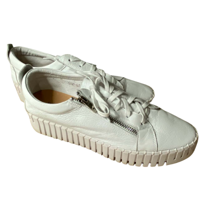 Django & Juliette White Platform Leather Sneakers Size 42