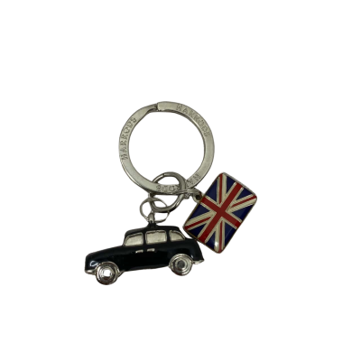 Harrods Knightsbridge London Black Car Charm Keyring 