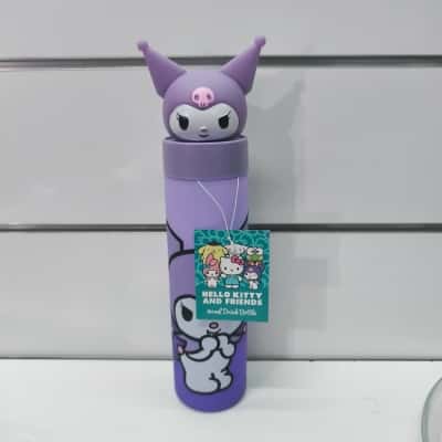 Sanrio Hello Kitty and Friends: Kuromi 3D Lid 700ml Drink Bottle PreOwned As New 