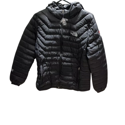 The North Face Womens  Size S Black  Hooded Jacket Down inner 