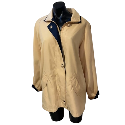 Liz Jordan Womens  Size 12 Parka Blue / Yellow 
