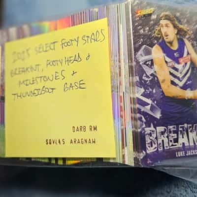 AFL Footy Cards Select Footy Stars Inserts 2025 (b30)