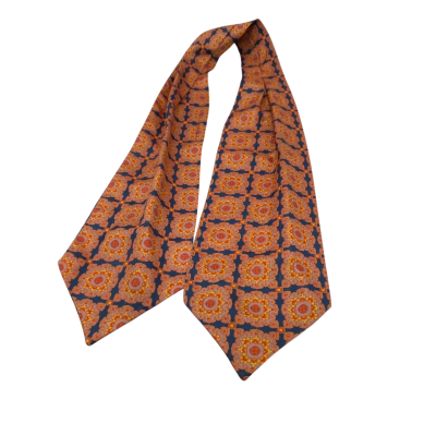 Holly Green Vintage Cravat Orange/Floral