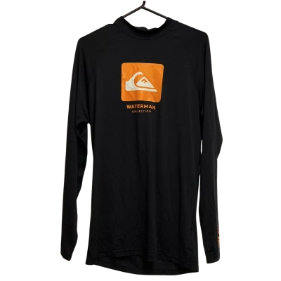  Quicksilver Men’s Rashie Size XXXL Black and Orange