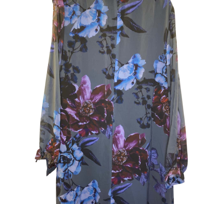 Trent Nathan Womens  Size 16 Floral Top Blue / Floral 