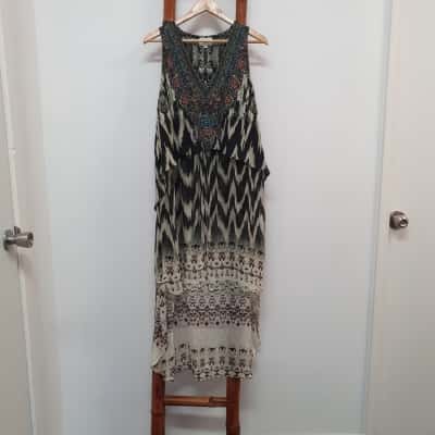 Camilla Women's Size 1 Sleeveless Layered Silk Top 