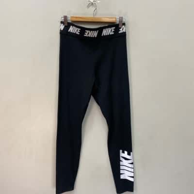 Nike Pro Sculpt Womens Size M Leggings Black  / White 