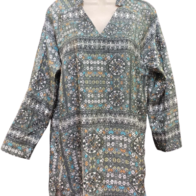 Ojay Silk Womens Multicoloured Kaftan Top Size 8
