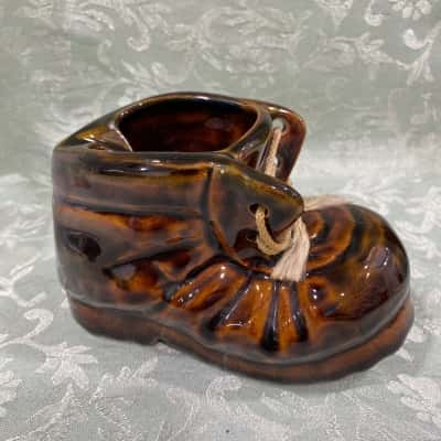 Vintage Ceramic Boot-shaped Ashtray
