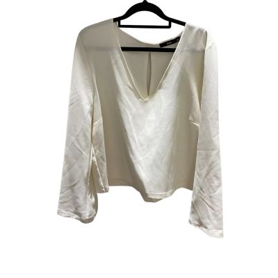 Sportsgirl Womens  Size 16 Long Sleeve Top White RRP $89.95