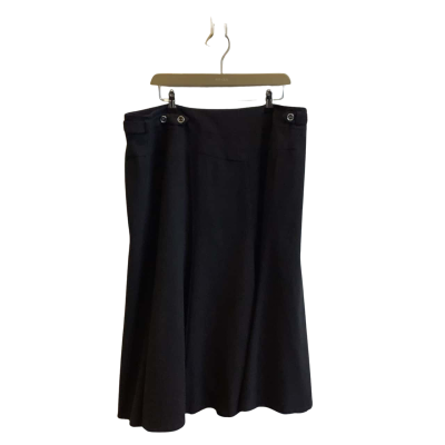 Brand New Autograph Womens  Size 16 A-Line Midi Skirt Black  
