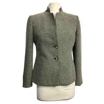 Dolina Petites Vintage Style Chevron Blazer