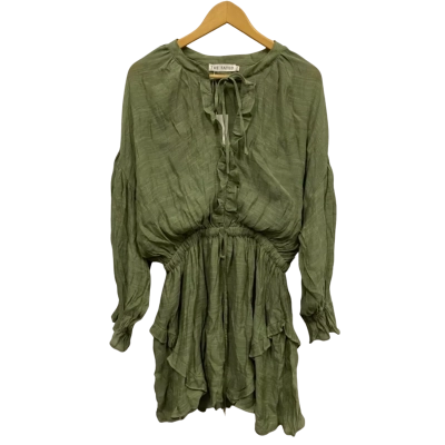 The Fated Womens  Size 16 Mini Dress Green 