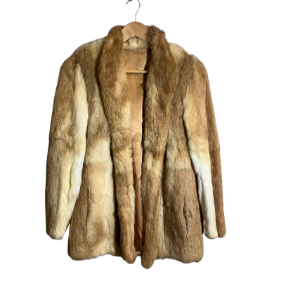 Womens Size 10-12 Real Fur Coat