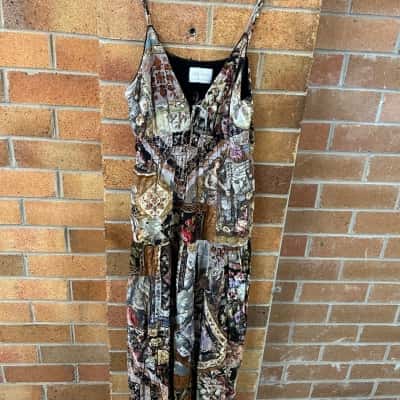  Womens  Irish Maxi Size 12 Maxi Dress Floral 
