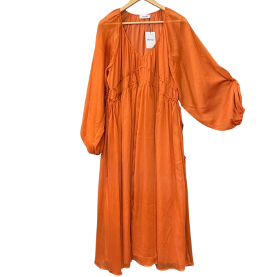 Showpo Womens  Size 10 Long Sleeve Dress / Maxi Dress Burnt Orange 
