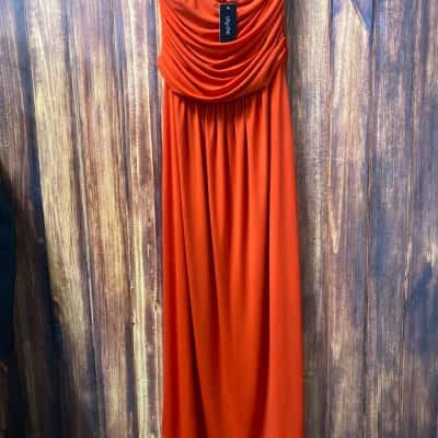 City Chic Size S Strapless maxi  Dress Red new 
