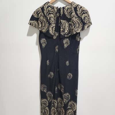 Pink Ruby Womens  Size 12 Black Pattern Dress 