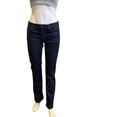 Country Road Women's Size 8 Straight Leg Jean Dark Blue 