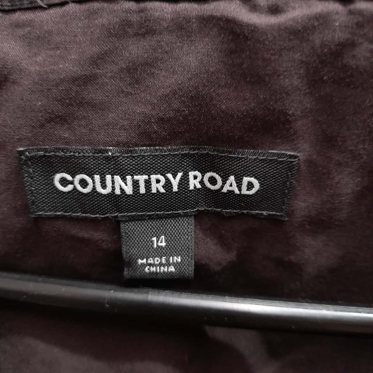 COUNTRY ROAD Dark Chocolate Colour Ankle Length Dress Size 14