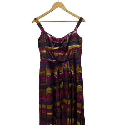Veronika Maine Womens Dress Size 12 Multicoloured