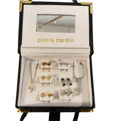 Pierre Cardin 6 Pairs of Earrings and 2 Necklaces 