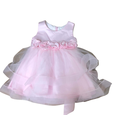 Blue Sky Girls Size 6-12m Pink Special Occasion Dress  - NEW