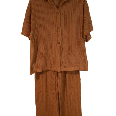 Billabong top & pants set Size M Burnt Orange 
