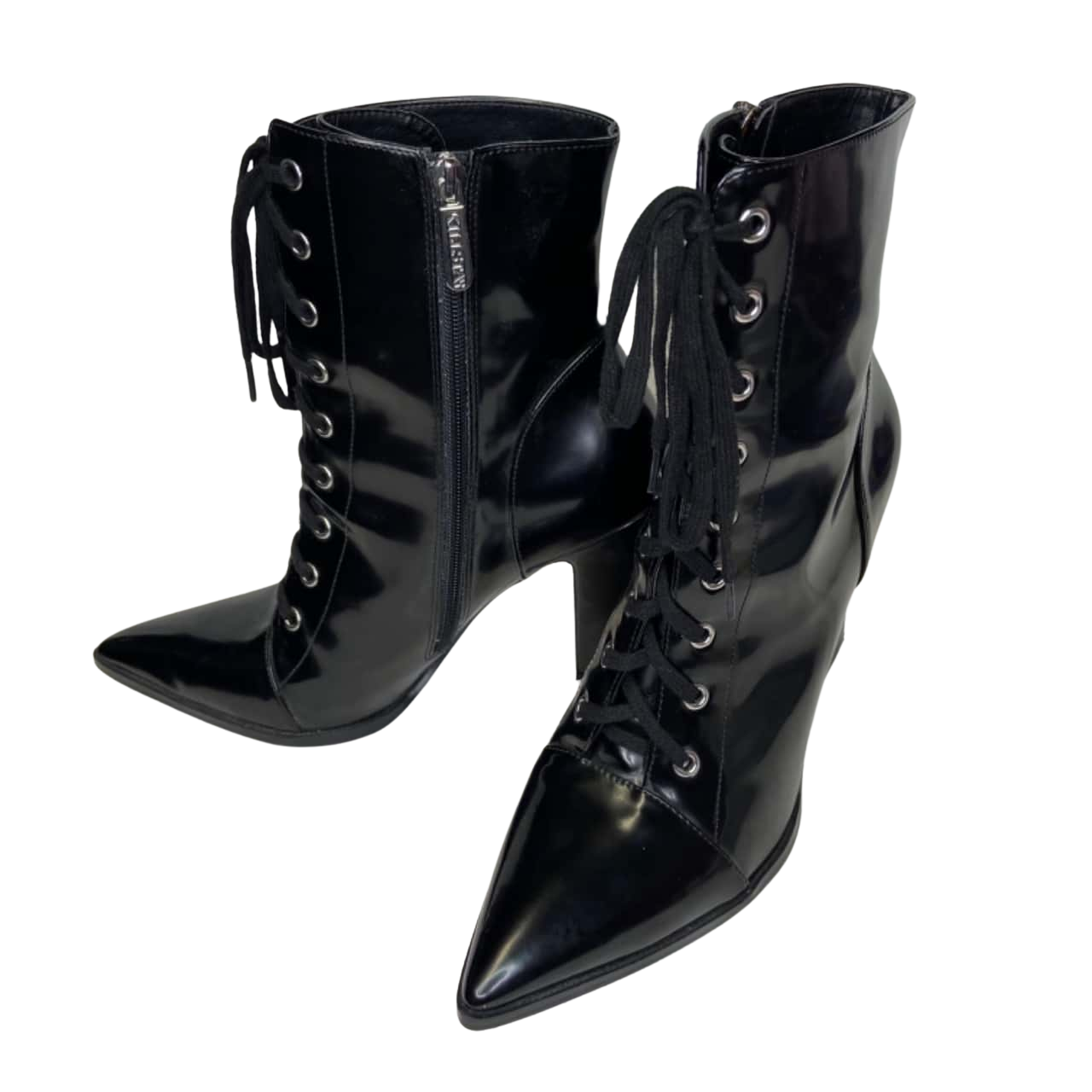 Killstar Womens Vegan Leather Ankle Betty Boots Size 10US Black UNBOXED
