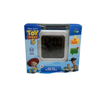 Disney Toy Story 5 Kids Glo LED Alarm Clock
