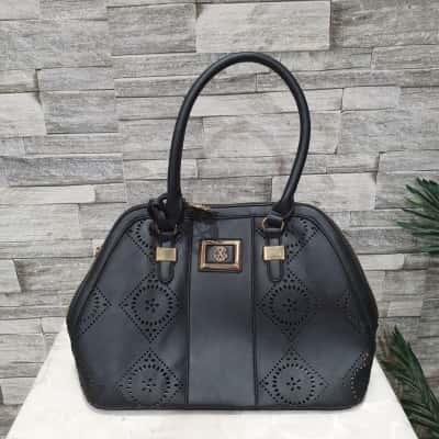  Womens Handbag Black  / Gold 