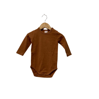 Seed Heritage Kids  Size 0 Onesie Brown 