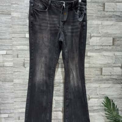  Women's ncfelix  Size L Skinny Jeans Black  / Grey 