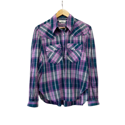 Isabel Marant Etoile Womens  Size 40 Button Up Shirt Checked / Purple 