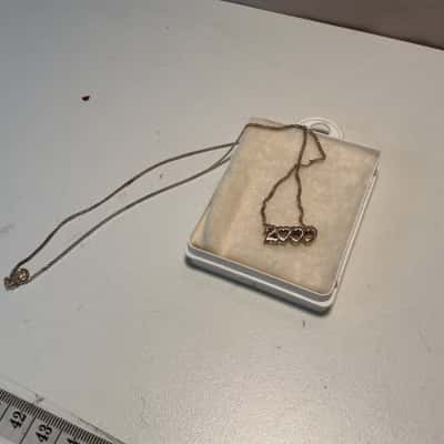 925 Sterling Silver Birth Year Necklace